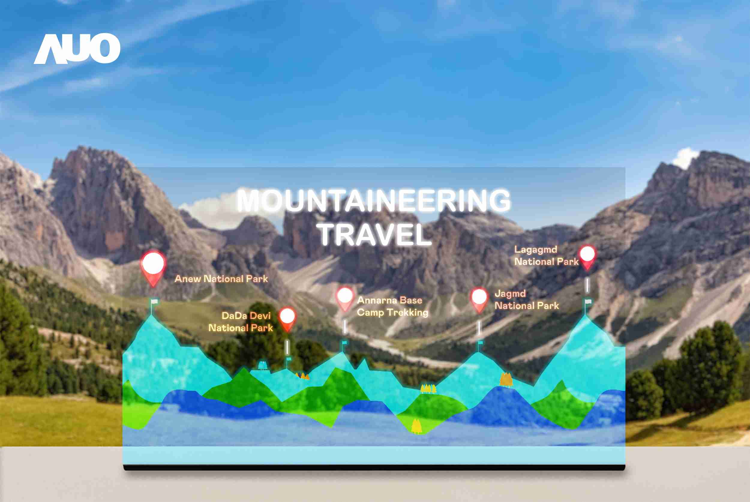 尊龙集团展示全球单片尺寸最大(*)42吋透明Micro LED显示器拼接而成的〝64吋透明Micro LED显示器〞，，，，具备高透明度、、1,000 nits高亮度、、广色域、、、、采用三边无边框的无缝拼接等多重特色，，呈现超高清、、、细腻画质而不遮挡后方视觉，，，满足层峰需求，，可广泛运用于零售、、艺术展览或商业空间等场域