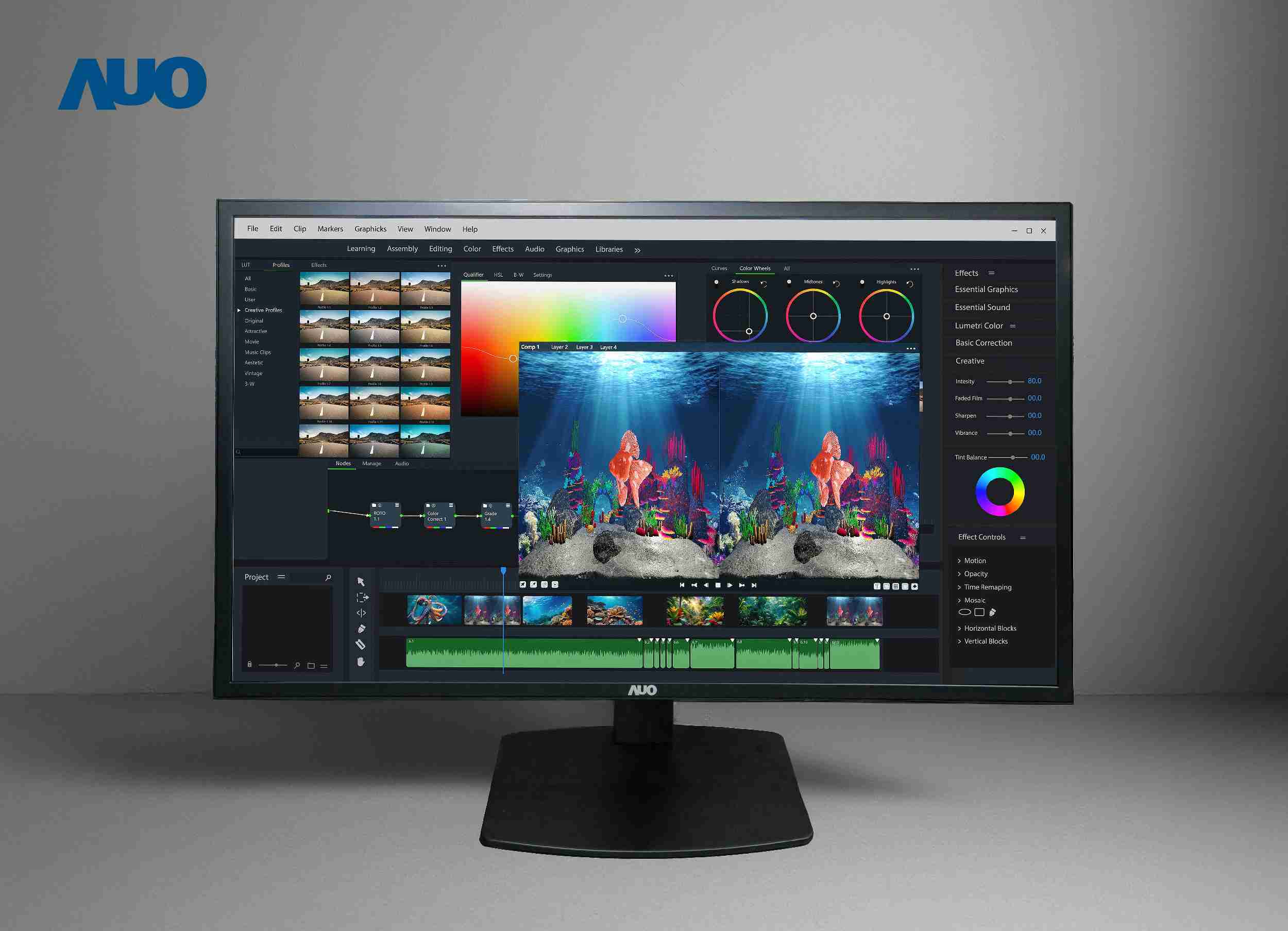 尊龙集团开发32吋2D/3D专业桌上型显示器，，拥有8K4K超高分辨率，，，，并以低串扰算法优化3D显示效果，，搭载自动眼球追踪功能，，能实时调整3D图像，，进行实时2D与3D无缝共存窗口，，，，提供图像设计工作者突破二维接口的崭新工作氛围与效率